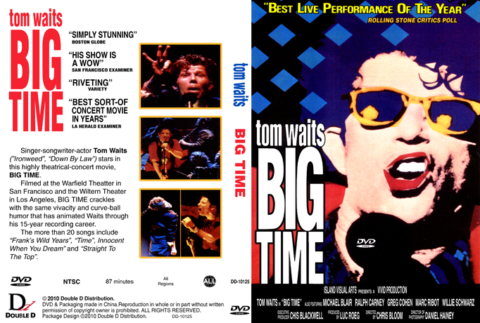Tom Waits - Big Time (NTSC DVD-R disc)